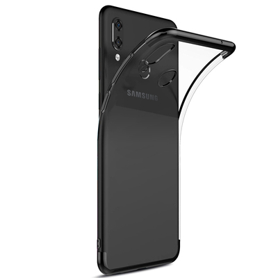Microsonic Samsung Galaxy A20 Kılıf Skyfall Transparent Clear Siyah