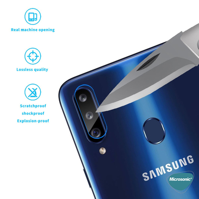 Microsonic Samsung Galaxy A20s Kamera Lens Koruyucu