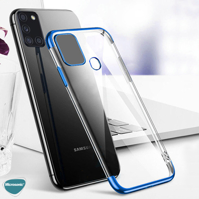 Microsonic Samsung Galaxy A21s Kılıf Skyfall Transparent Clear Siyah