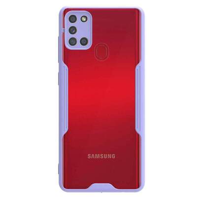 Microsonic Samsung Galaxy A21S Kılıf Paradise Glow Lila
