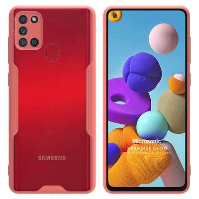 Microsonic Samsung Galaxy A21S Kılıf Paradise Glow Pembe