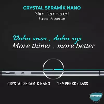 Microsonic Samsung Galaxy A22 4G Crystal Seramik Nano Ekran Koruyucu Siyah (2 Adet)