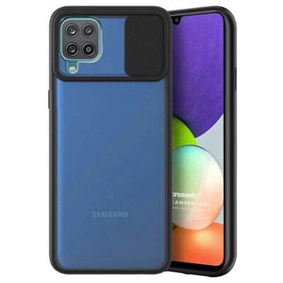 Microsonic Samsung Galaxy A22 4G Kılıf Slide Camera Lens Protection Siyah