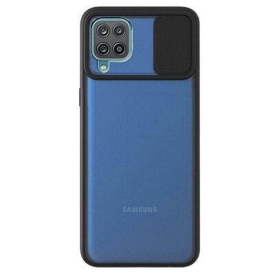Microsonic Samsung Galaxy A22 4G Kılıf Slide Camera Lens Protection Siyah