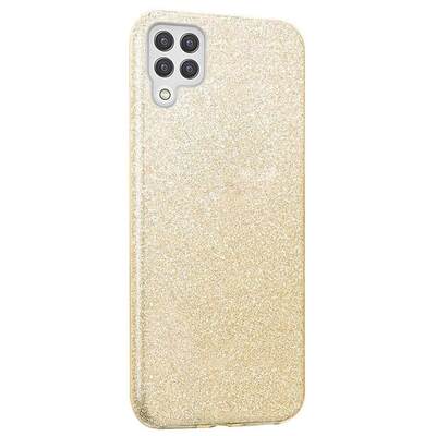 Microsonic Samsung Galaxy A22 4G Kılıf Sparkle Shiny Gold