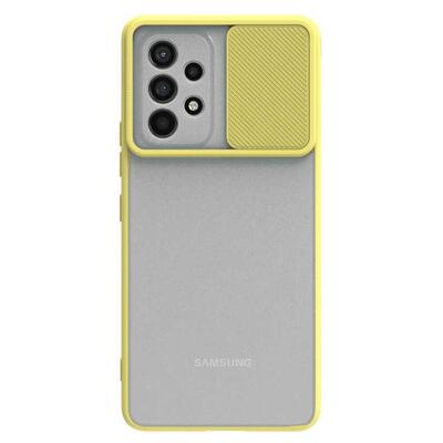 Microsonic Samsung Galaxy A23 Kılıf Slide Camera Lens Protection Sarı
