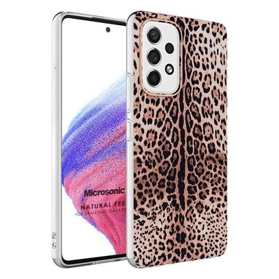 Microsonic Samsung Galaxy A23 Natural Feel Desenli Kılıf Leopard