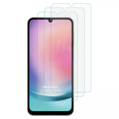 Microsonic Samsung Galaxy A24 Screen Protector Nano Glass Cam Ekran Koruyucu (3`lü Paket)