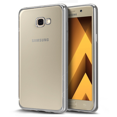 Microsonic Samsung Galaxy A3 2017 Kılıf Skyfall Transparent Clear Gümüş