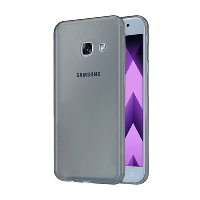 Microsonic Samsung Galaxy A3 2017 Kılıf Transparent Soft Siyah