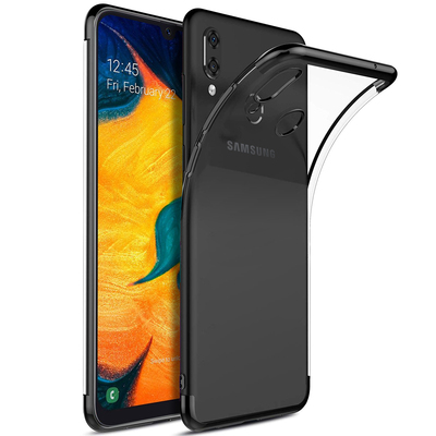 Microsonic Samsung Galaxy A30 Kılıf Skyfall Transparent Clear Siyah