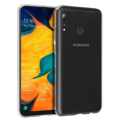 Microsonic Samsung Galaxy A30 Kılıf Transparent Soft Beyaz