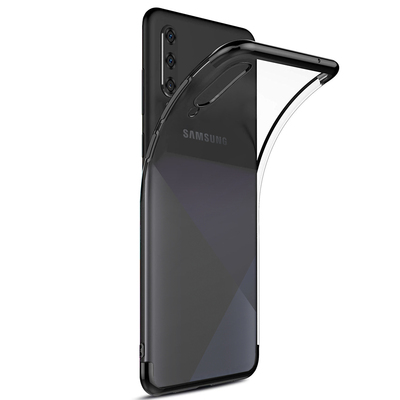 Microsonic Samsung Galaxy A30S Kılıf Skyfall Transparent Clear Siyah
