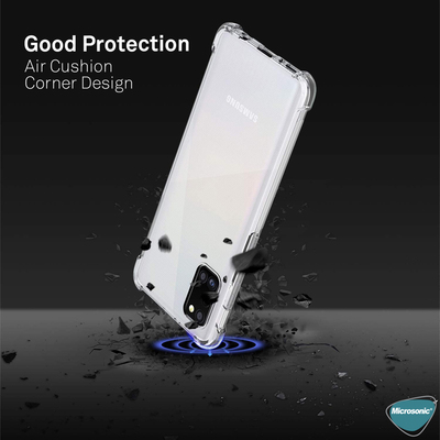 Microsonic Samsung Galaxy A31 Kılıf Anti Shock Silikon Şeffaf