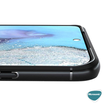 Microsonic Samsung Galaxy A31 Kılıf Kickstand Ring Holder Siyah