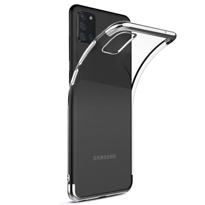 Microsonic Samsung Galaxy A31 Kılıf Skyfall Transparent Clear Gümüş