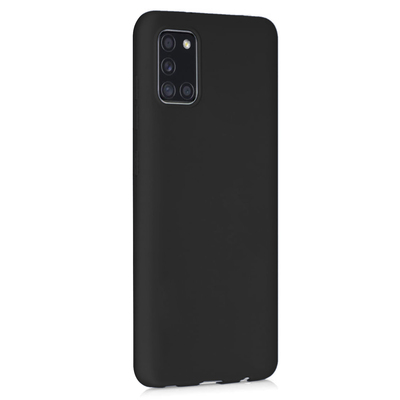 Microsonic Samsung Galaxy A31 Kılıf Matte Silicone Siyah