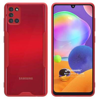 Microsonic Samsung Galaxy A31 Kılıf Paradise Glow Kırmızı
