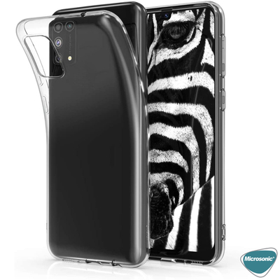 Microsonic Samsung Galaxy A31 Kılıf Transparent Soft Beyaz
