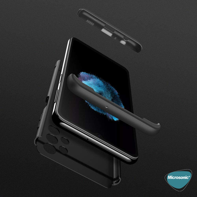 Microsonic Samsung Galaxy A32 4G Kılıf Double Dip 360 Protective AYS Kırmızı