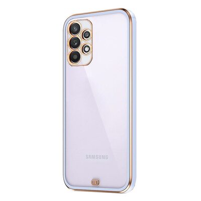 Microsonic Samsung Galaxy A32 4G Kılıf Laser Plated Soft Lila