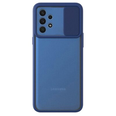 Microsonic Samsung Galaxy A32 4G Kılıf Slide Camera Lens Protection Lacivert