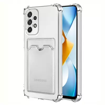Microsonic Samsung Galaxy A33 5G Card Slot Shock Kılıf Şeffaf