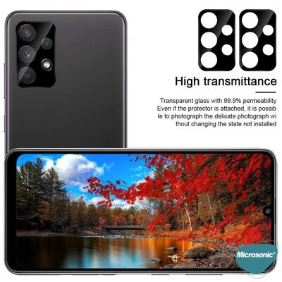 Microsonic Samsung Galaxy A33 5G Kamera Lens Koruma Camı V2 Siyah