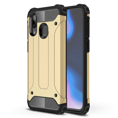 Microsonic Samsung Galaxy A40 Kılıf Rugged Armor Gold