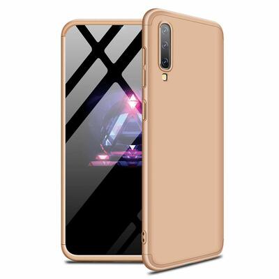 Microsonic Samsung Galaxy A50 Kılıf Double Dip 360 Protective AYS Gold