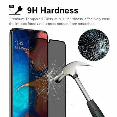 Microsonic Samsung Galaxy A50 Invisible Privacy Kavisli Ekran Koruyucu Siyah
