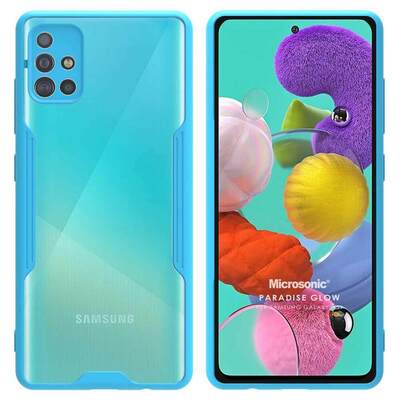 Microsonic Samsung Galaxy A51 Kılıf Paradise Glow Turkuaz