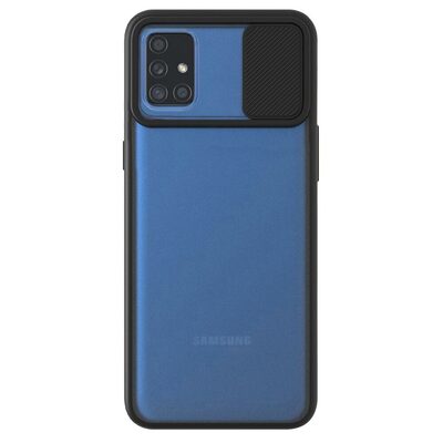 Microsonic Samsung Galaxy A51 Kılıf Slide Camera Lens Protection Siyah
