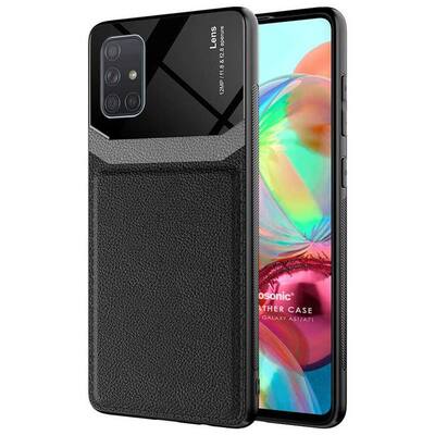 Microsonic Samsung Galaxy A51 Kılıf Uniq Leather Siyah