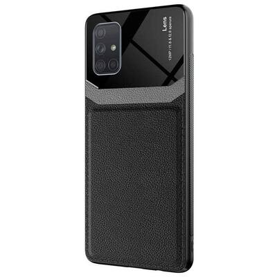 Microsonic Samsung Galaxy A51 Kılıf Uniq Leather Siyah