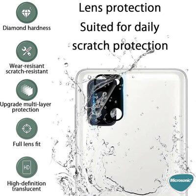 Microsonic Samsung Galaxy A51 V2 Kamera Lens Koruyucu Siyah