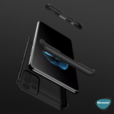 Microsonic Samsung Galaxy A52 Kılıf Double Dip 360 Protective AYS Kırmızı