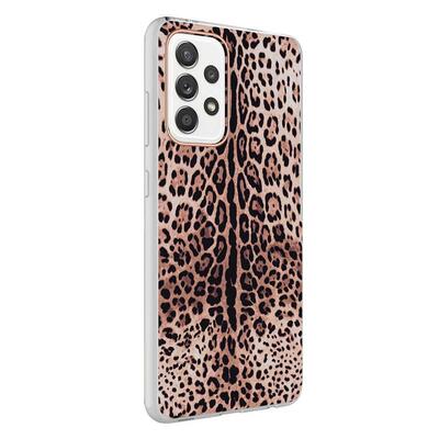 Microsonic Samsung Galaxy A52 Natural Feel Desenli Kılıf Leopard