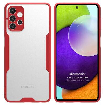 Microsonic Samsung Galaxy A52 Kılıf Paradise Glow Kırmızı