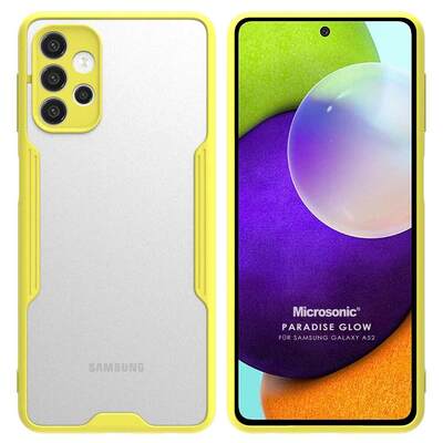 Microsonic Samsung Galaxy A52 Kılıf Paradise Glow Sarı