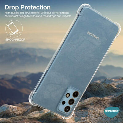 Microsonic Samsung Galaxy A52s Kılıf Anti Shock Silikon Şeffaf