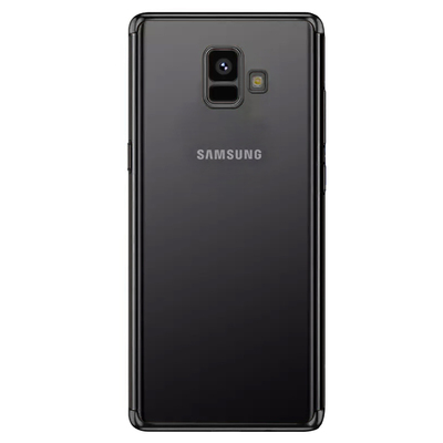 Microsonic Samsung Galaxy A6 2018 Kılıf Skyfall Transparent Clear Siyah