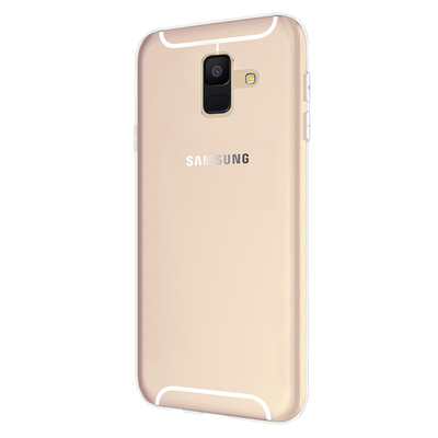 Microsonic Samsung Galaxy A6 2018 Kılıf Transparent Soft Beyaz