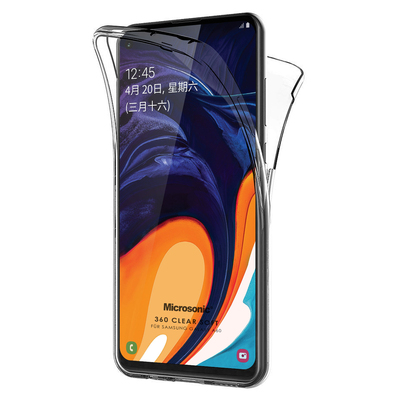 Microsonic Samsung Galaxy A60 Kılıf Komple Gövde Koruyucu Silikon Şeffaf