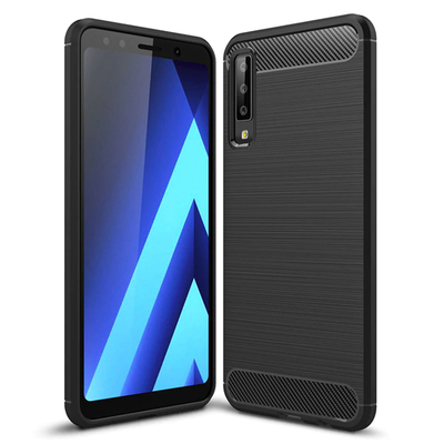 Microsonic Samsung Galaxy A7 2018 Kılıf Room Silikon Siyah