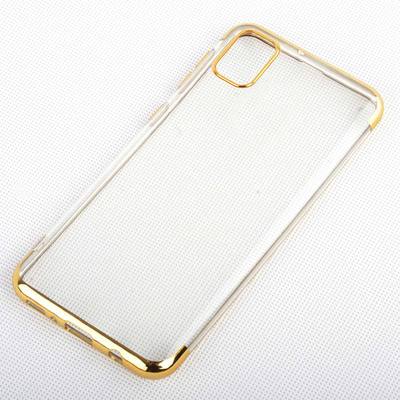 Microsonic Samsung Galaxy A71 Kılıf Skyfall Transparent Clear Gold