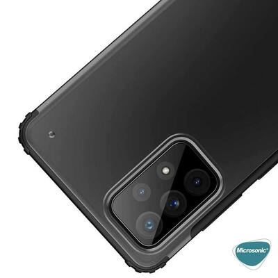 Microsonic Samsung Galaxy A72 Kılıf Frosted Frame Yeşil