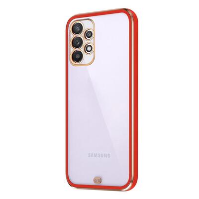 Microsonic Samsung Galaxy A72 Kılıf Laser Plated Soft Kırmızı