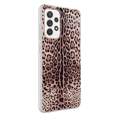 Microsonic Samsung Galaxy A72 Natural Feel Desenli Kılıf Leopard