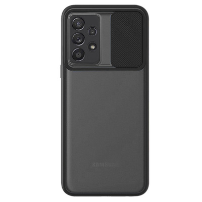 Microsonic Samsung Galaxy A72 Kılıf Slide Camera Lens Protection Siyah